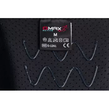REH Stabilmax O-1241/XXL ginocchiera corta aperta con stabilizzatori flessibili, neoprene perforato, nero, taglia XXL