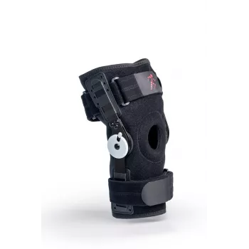 REH Stabilmax O-1241/XXL ginocchiera corta aperta con stabilizzatori flessibili, neoprene perforato, nero, taglia XXL