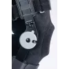 REH Stabilmax O-1243/4XL Ginocchiera lunga aperta con cinghie regolabili, nera, 4XL