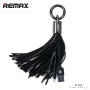 REMAX Apple Tassels Ring cavo dati per Lightning nero