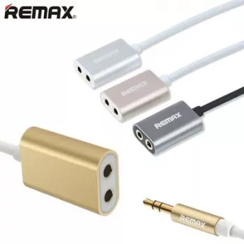 REMAX Qulmax Cavo jack condiviso 3,5mm RL-20S grigio