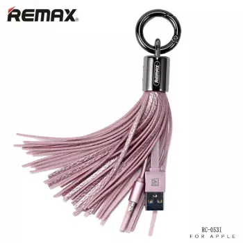 Cavo dati REMAX Tassels Ring per Lightning rosa 1m