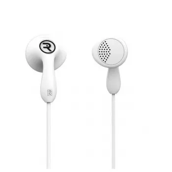 Auricolari in-ear con filo REMAX Universal Earphone RM-301 con microfono, jack 3,5 mm, bianchi