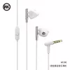 REMAX Universale WI380 Grigio Auricolari in-ear con filo e microfono