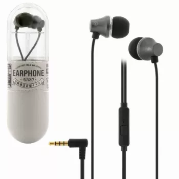 REMAX Universal WI80 cuffie in-ear con filo nere con microfono