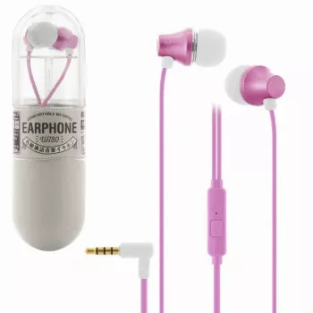 REMAX cuffie in-ear universali WI80 rosa con microfono