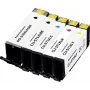Renkforce Set compatibile da 5 cartucce d'inchiostro ad alto rendimento per Canon PGI-570PGBK XL, CLI-571BK XL, CLI-571C XL, CLI-571M XL, CLI-571Y XL (nero, nero fotografico, ciano, magenta, giallo) RF-6952434