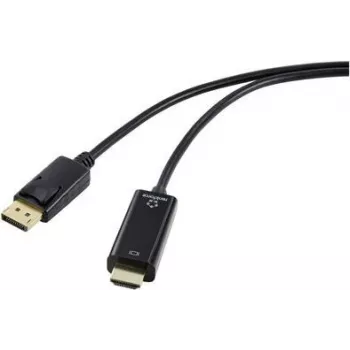 RENKFORCE cavo DisplayPort-HDMI 5 m nero 4K 30Hz placcato oro RF-5179192