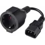 Renkforce cavo adattatore di alimentazione C14 su presa Schuko 0,15 m nero RF-7176926