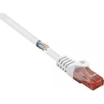 Renkforce RF-5043882 cavo patch CAT 6 U/UTP, RJ45, 3 m, bianco, senza alogeni, protezione linguetta