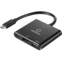 Renkforce RF-5133676 Adattatore multiporta USB-C su HDMI con Power Delivery e USB-A, 4K, 20 cm, nero