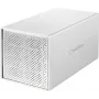 Renkforce RF-5587610 case per dischi fissi SATA a 4 bay, 2,5/3,5 pollici, USB 3.2 Gen 1, alluminio, ventola 80mm
