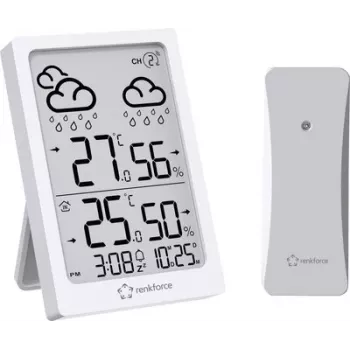 Renkforce RF-6416472 Stazione meteo wireless bianca