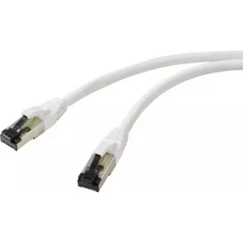 Renkforce RF-7106490 cavo patch di rete Cat 8.1 S/FTP, RJ45, 1 m, bianco