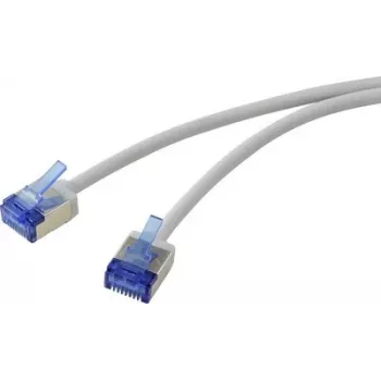 Renkforce RF-7116932 cavo patch di rete Cat6a U/FTP Slim, 5 m, grigio