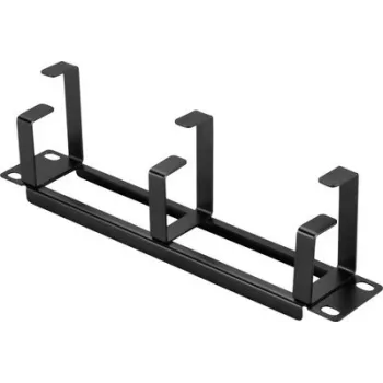 Renkforce RF-7116956 armadio di rete 10 inch pannello di gestione cavi 1U nero