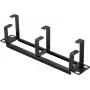 Renkforce RF-7116956 armadio di rete 10 inch pannello di gestione cavi 1U nero
