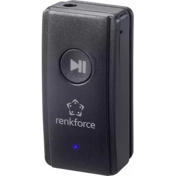 Renkforce RF-BAR-100 Ricevitore musicale Bluetooth, Bluetooth 4.2, portata 10 m, jack 3,5 mm, nero RF-4470378