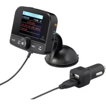 Renkforce RF-CRDAB-100 adattatore radio auto DAB+ con Bluetooth e supporto a ventosa RF-6721070