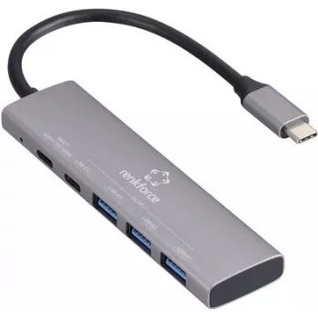 Renkforce RF-USBH-280 Hub USB 3.2 Gen 1 a 5 porte con porta di ricarica USB-C PD (RF-6439798)