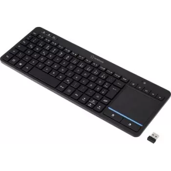 Renkforce RF-WLTKB-300 tastiera wireless olandese QWERTY nera con touchpad integrato (RF-6904036)