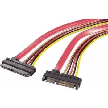 Renkforce cavo prolunga combo SATA dati e alimentazione 0,5 m rosso 1391526