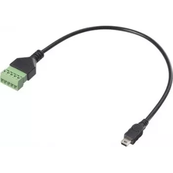 Renkforce cavo adattatore USB 2.0 connettore maschio Mini-B su morsettiera a vite 5 pin, 0,3 m, nero RF-6443960