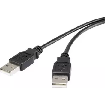 Renkforce cavo USB 2.0 A-A 1,8 m nero placcato oro RF-4463037