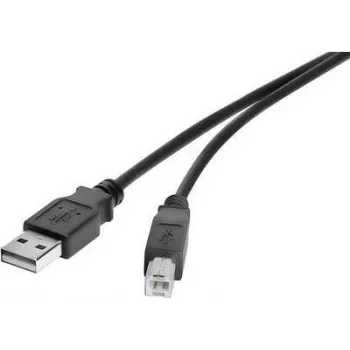 Renkforce cavo USB 2.0 A su B 1 m nero dorato RF-4463070
