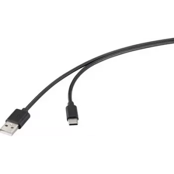 Renkforce cavo USB 2.0 USB-A a USB-C 1m nero RF-6830420