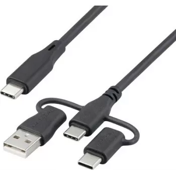 Renkforce cavo di ricarica USB 2.0 USB-C 1,5 m nero RF-6615908