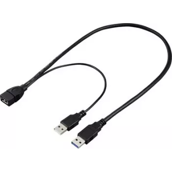 Renkforce cavo di prolunga USB 3.0 connettore maschio USB-A su connettore femmina USB-A 0,5 m nero RF-5719752