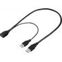 Renkforce cavo di prolunga USB 3.0 connettore maschio USB-A su connettore femmina USB-A 0,5 m nero RF-5719752