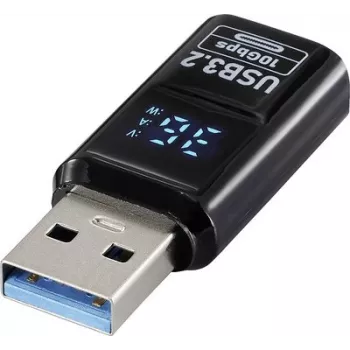 Renkforce adattatore USB 3.2 Gen 2, USB-A maschio su USB-A femmina, 10 Gbps, nero RF-6826676