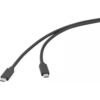 Renkforce cavo USB-C USB 3.2 Gen 2x2 20 Gbps 4K 60Hz 100W PD 0,5m nero RF-6830470
