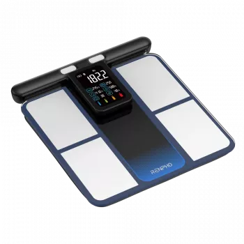 RENPHO MorphoScan MSC01 bilancia, nero/argento, USB-C, Bluetooth