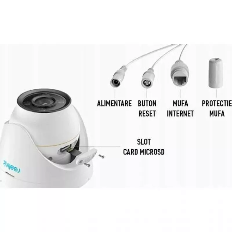 Reolink P344 Telecamera dome PoE 12MP con ricerca video AI