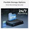 Reolink P850 telecamera di sorveglianza smart 4K 8MP PoE PTZ con zoom ottico 16X, 5,3-86mm, da esterno, Micro SD fino a 256GB, bianca
