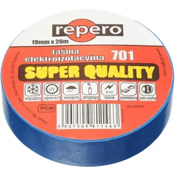 REPERO 701 nastro isolante in PVC blu 19mm x 20m