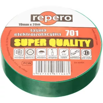 REPERO 701 nastro isolante in PVC verde 19 mm x 20 m