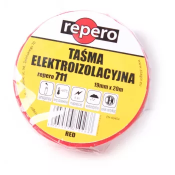 REPERO 711E nastro isolante in PVC rosso 19 mm x 20 m