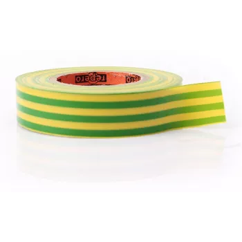REPERO 711E nastro isolante elettrico in PVC giallo-verde 19 mm x 20 m