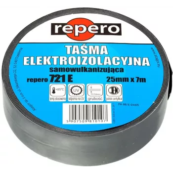 REPERO 721E nastro autoagglomerante 19 mm x 3 m nero EPR