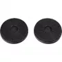 RESPEKTA Filtro a carbone attivo MIZ8000 argento/nero 2 pezzi rotondo
