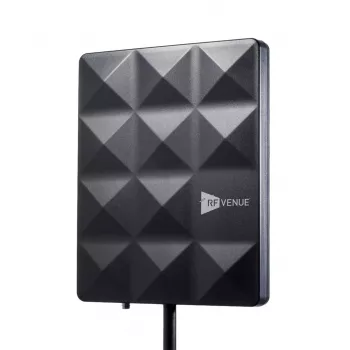 RF Venue CP-STAGE antenna direttiva polarizzata circolarmente resistente alle intemperie, 470-698 MHz, BNC, nero