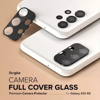 Ringke Galaxy A13 4G protezione fotocamera Full Cover vetro (confezione da 3) nero