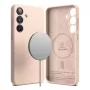 Custodia Ringke Galaxy S25 in silicone magnetico Pink Sand
