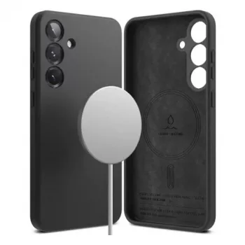 Custodia in silicone magnetica Ringke per Galaxy S25 Plus nera