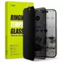 Vetro temperato privacy 9H Ringke Easy Slide per iPhone 15/16 con guida per l'installazione (confezione da 2) trasparente