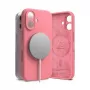 Custodia in silicone magnetico Ringke per iPhone 16 rosa